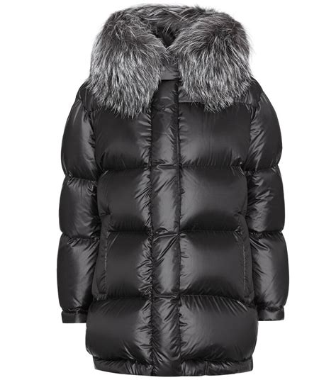 gold prada fur jacket|prada women's down coat.